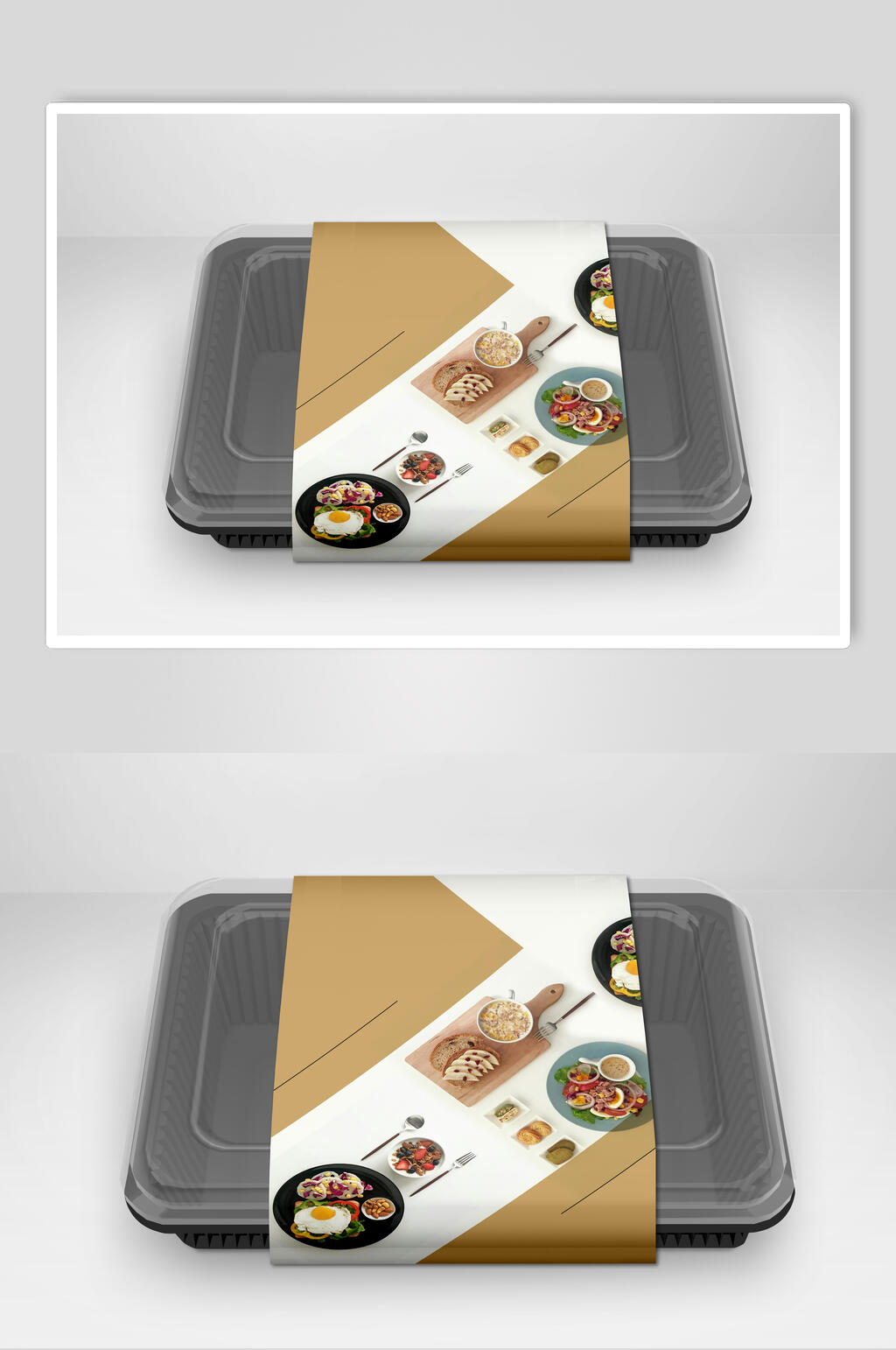 简洁美食包装整套VI样机素材
