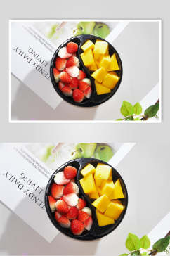 草莓芒果水果食物图片