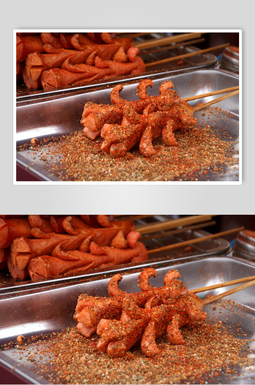 火腿炸串美食图片素材