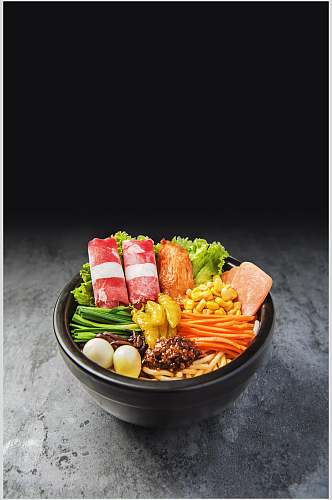 美味砂锅米线食品图片