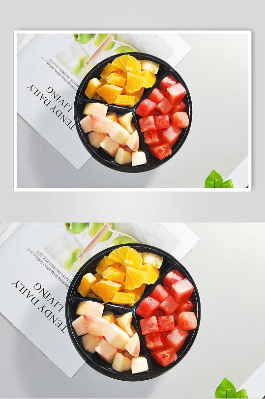 西瓜桃子橙子水果食物图片