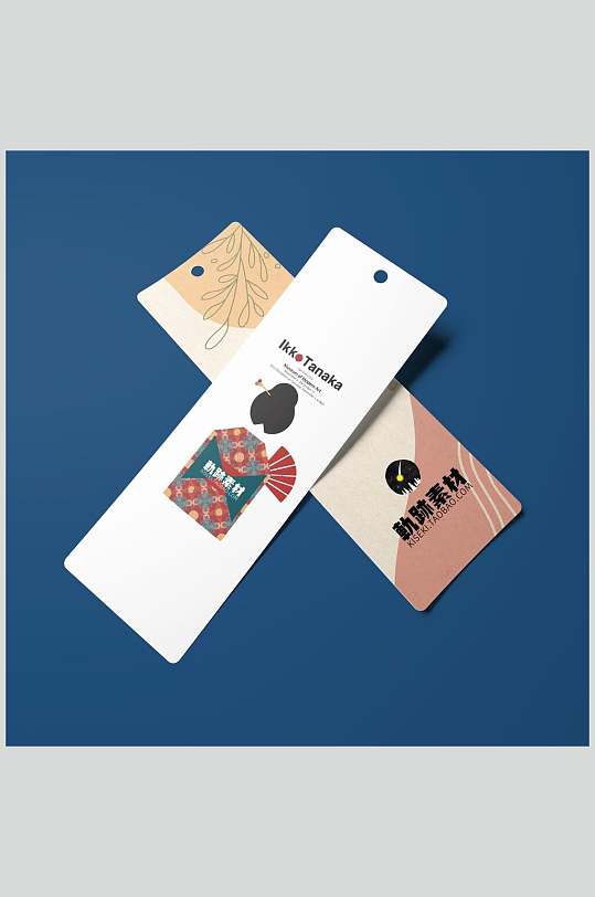 文创产品书签标签样机效果图-众图网