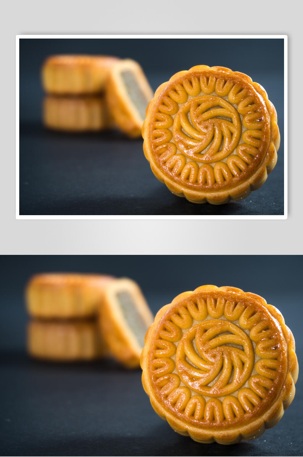 中秋节月饼特写图片素材