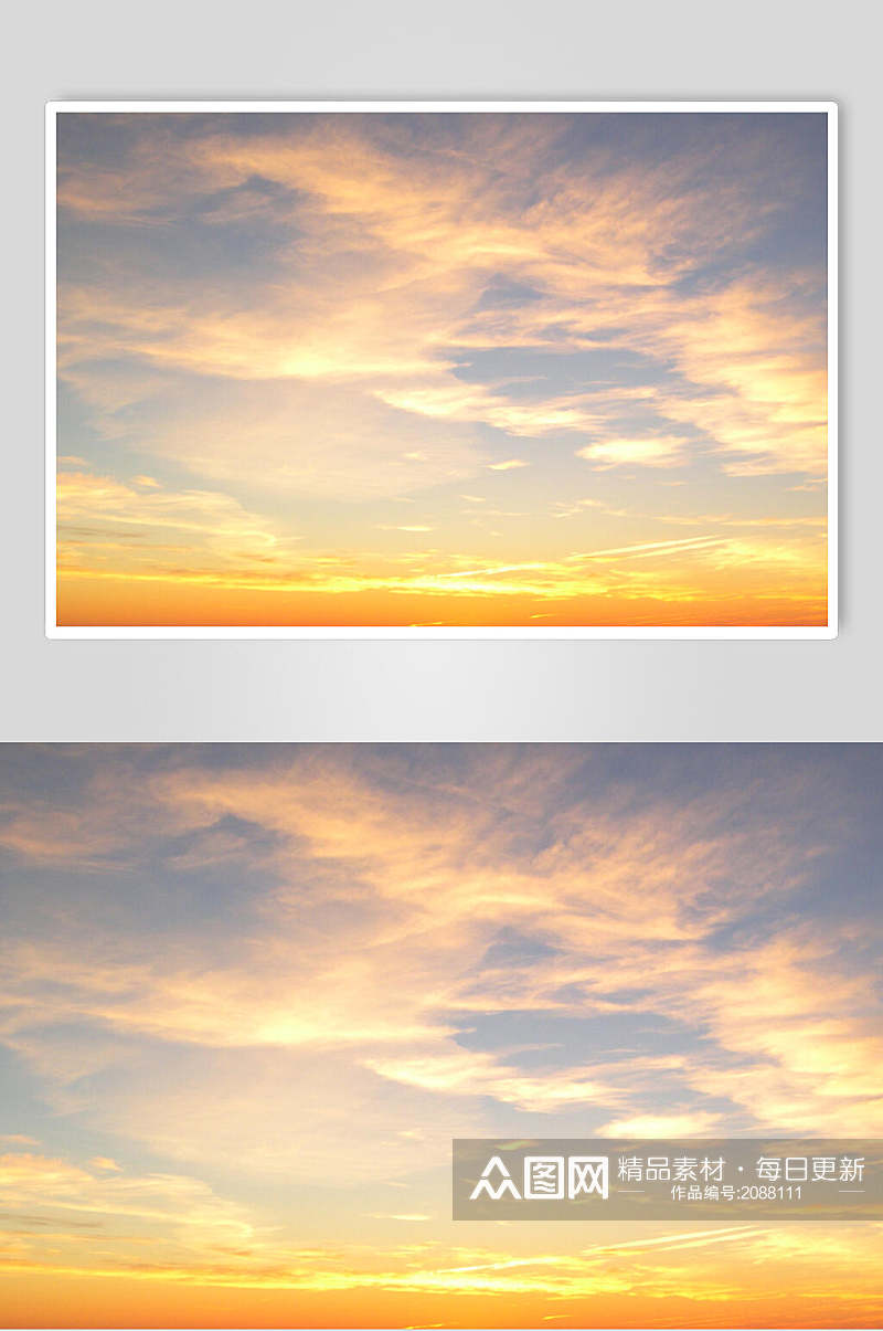 唯美天空夕阳黄昏摄影图片素材