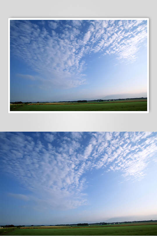 蓝色天空高清摄影图片