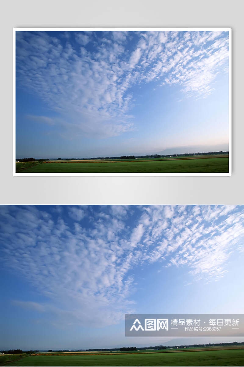 蓝色天空高清摄影图片素材