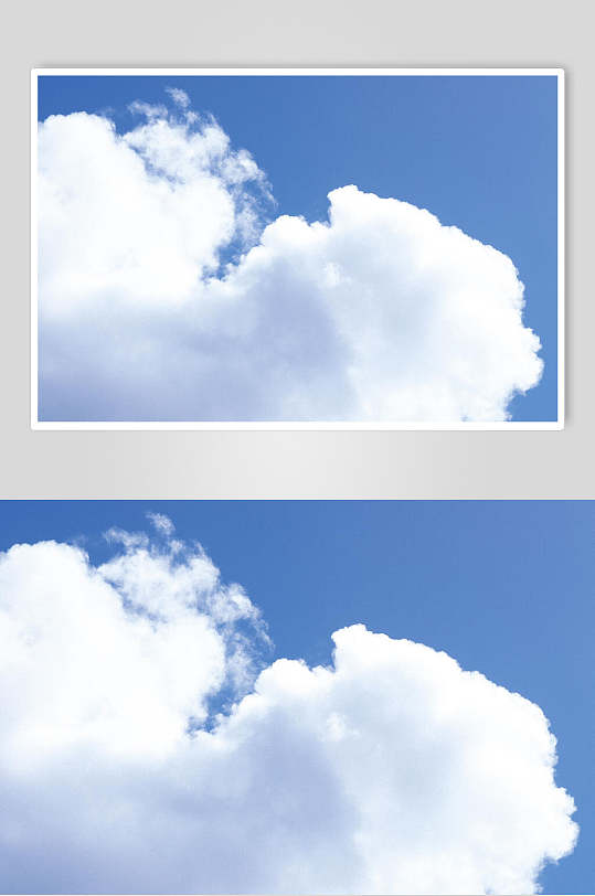 洁白云彩蓝天白云风景图片