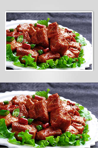 营养美味腌制牛肉火锅食料食物摄影图片