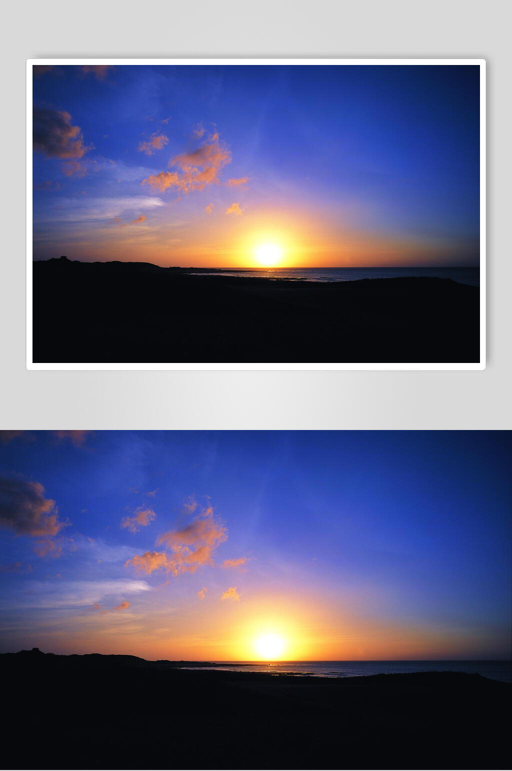 天空落日夕阳黄昏高清图片素材