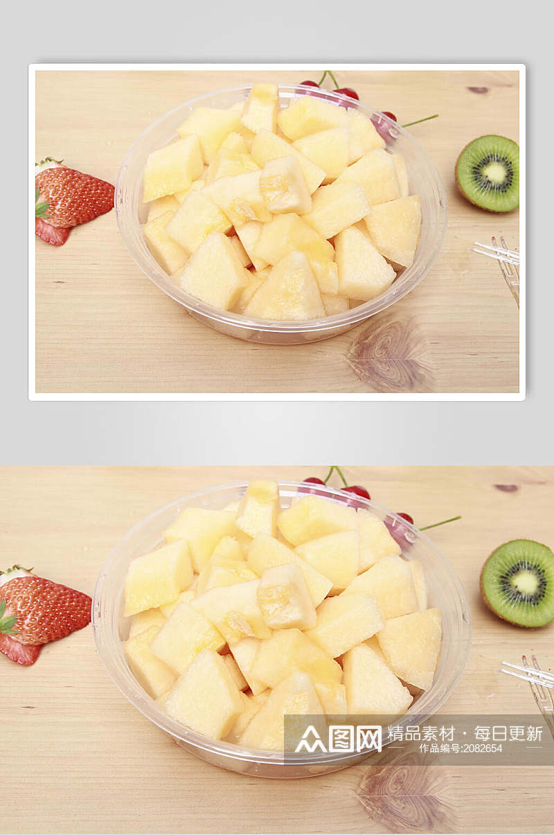 哈密瓜食品图片水果捞食品图片素材