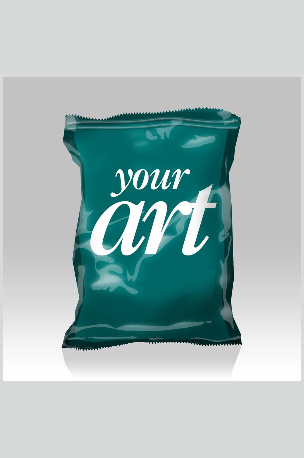 薯片零食包装贴图样机素材