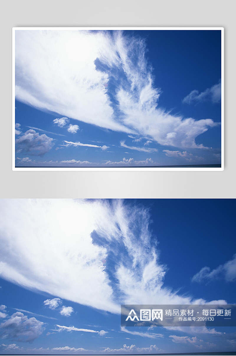 喜欢蓝天白云图片素材