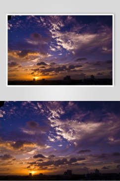 云彩云朵夕阳黄昏图片