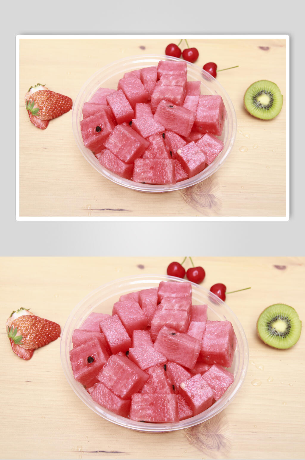 西瓜水果捞食品摄影图片素材