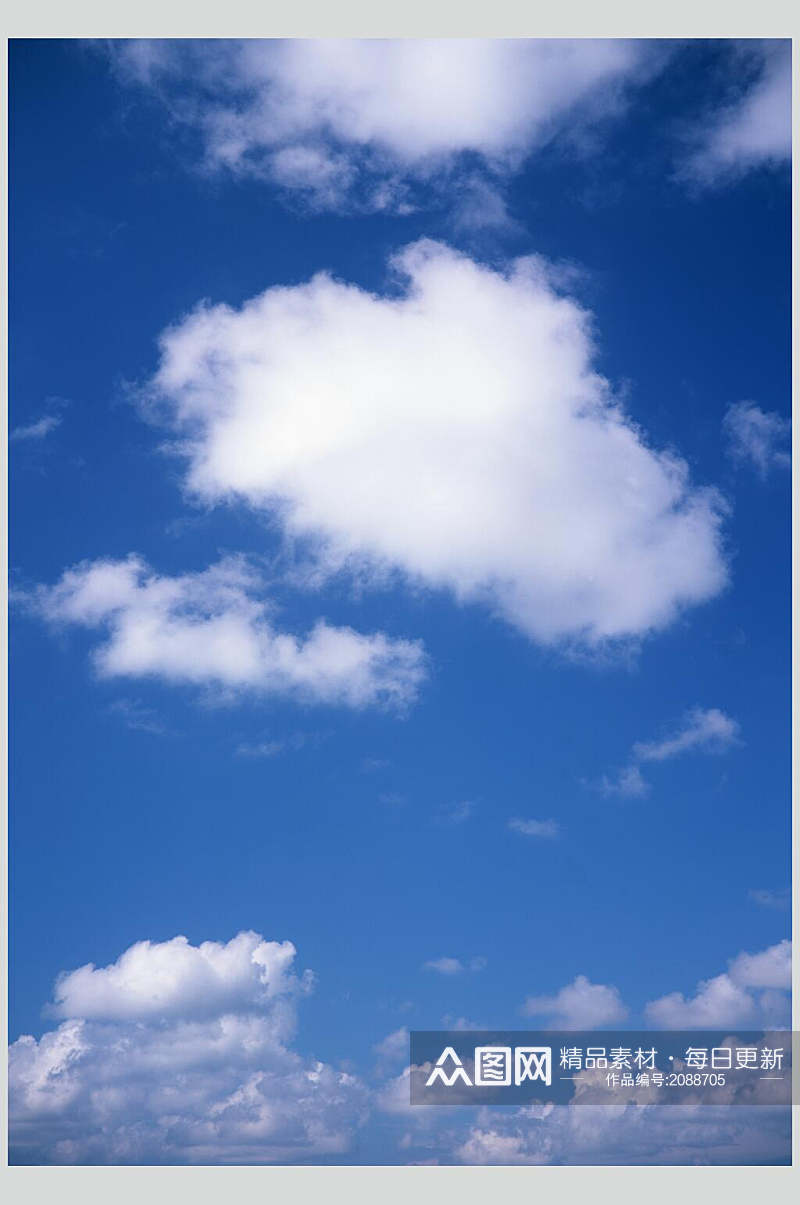 清新唯美蓝天白云天空高清图片素材