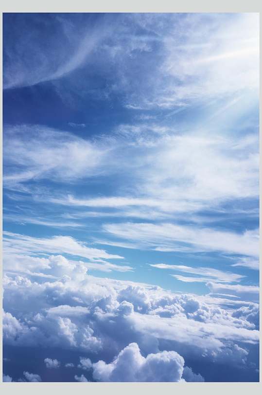 清新蓝天白云天空高清图片