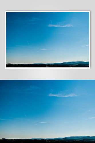 纯净天空蓝天白云摄影图片
