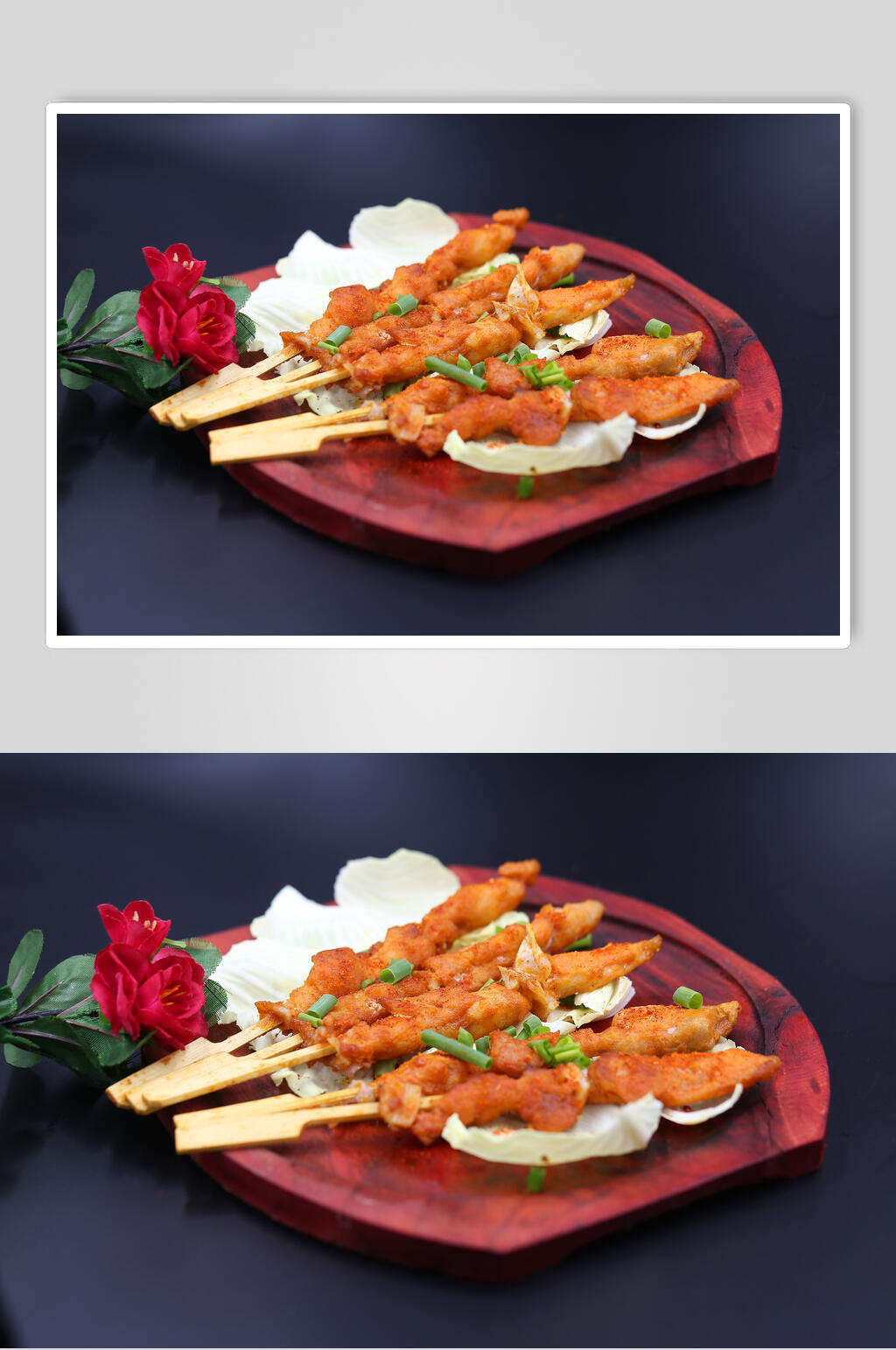 美味骨肉相连炸串食物图片素材