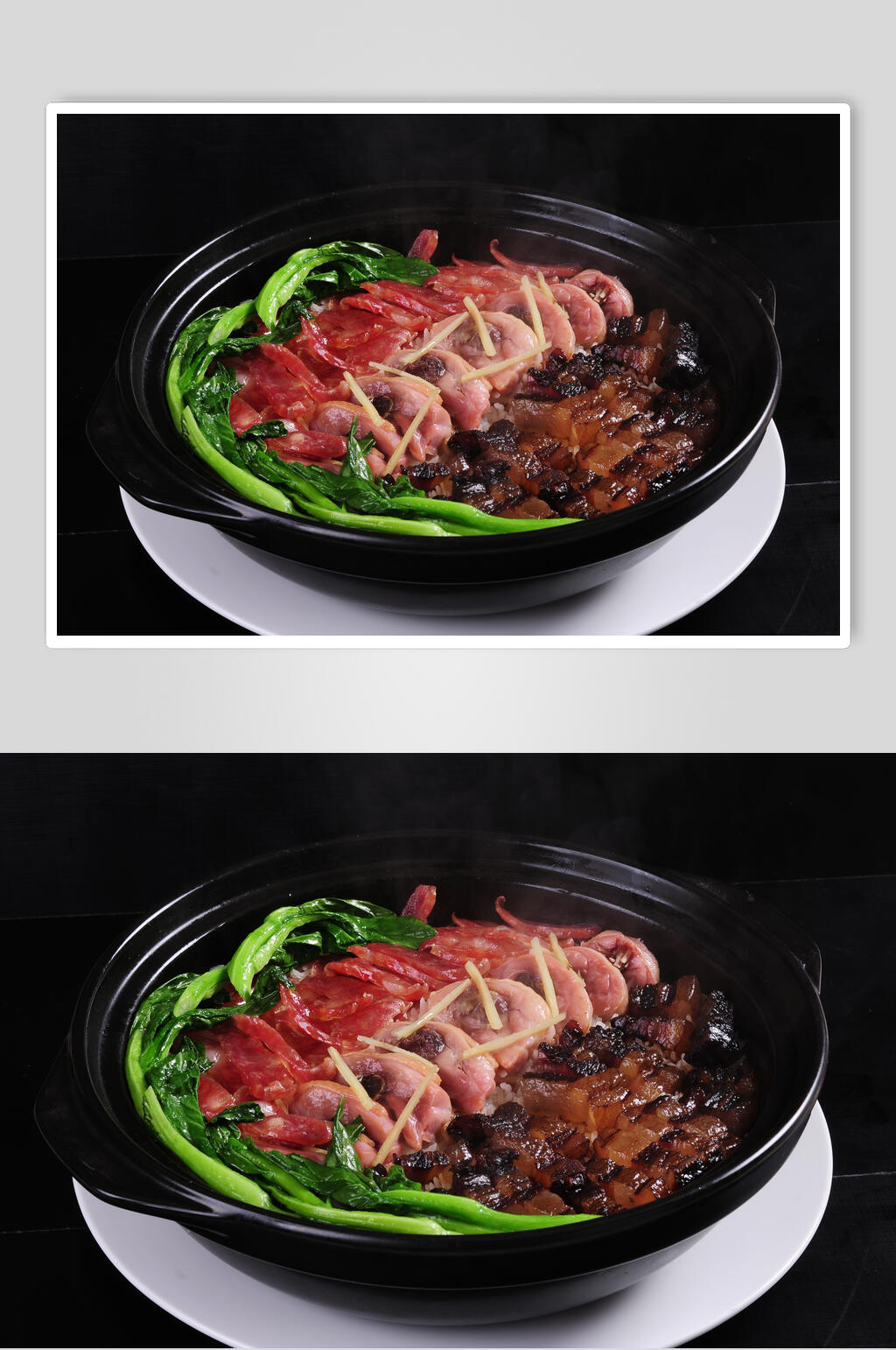 招牌双拼煲仔饭食品图片素材