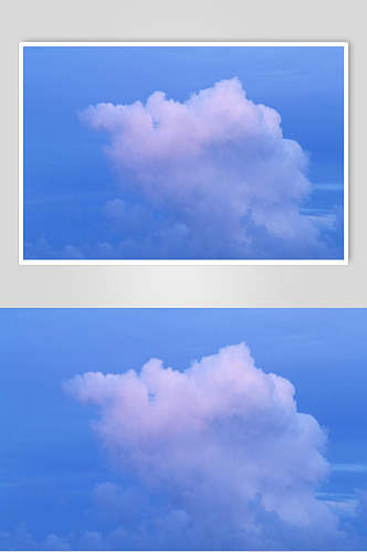 宁静蓝天白云图片