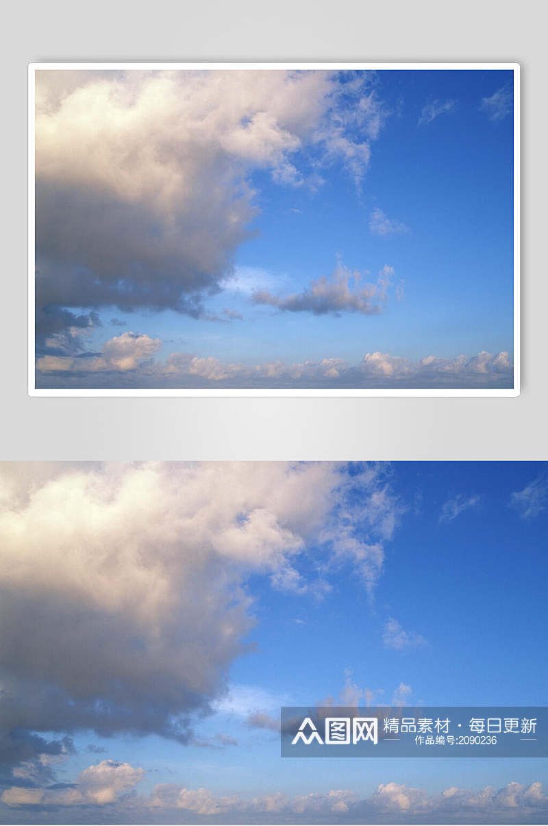 清新蓝天白云风景摄影图片素材