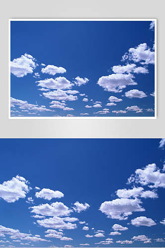 纯净云朵蓝天白云图片