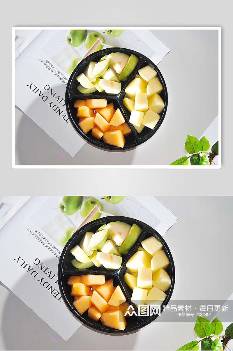 新鲜美味水果拼盘美食图片素材