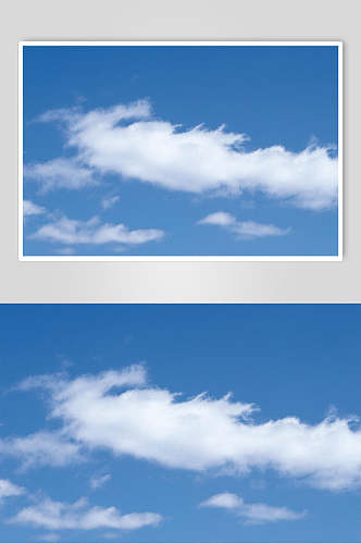 唯美蓝天白云风景摄影图片