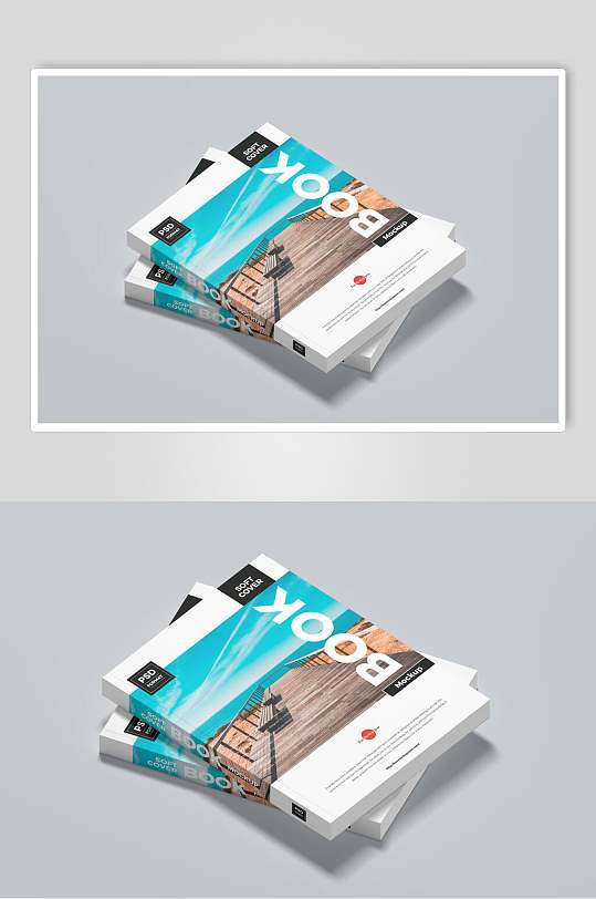 清新书籍封面样机学校-众图网