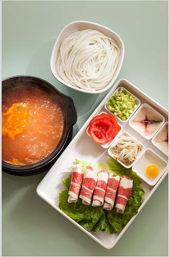 新鲜美味火锅米线美食图片
