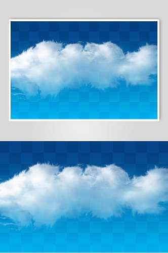创意唯美蓝天白云云朵素材