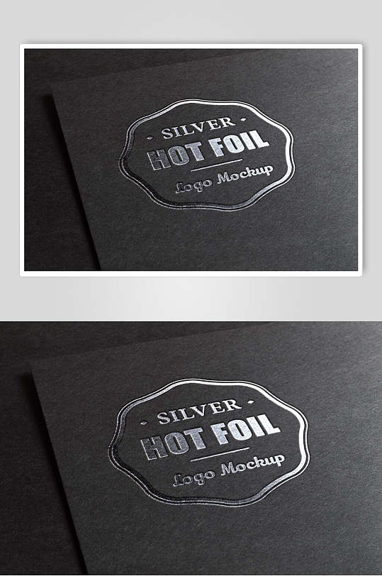 烫银logo样机-众图网