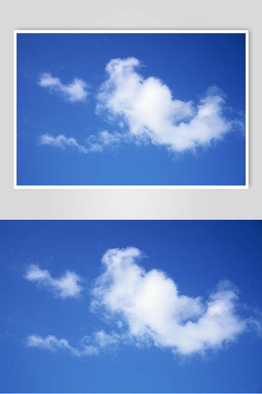 简约春季蓝天白云图片摄影图