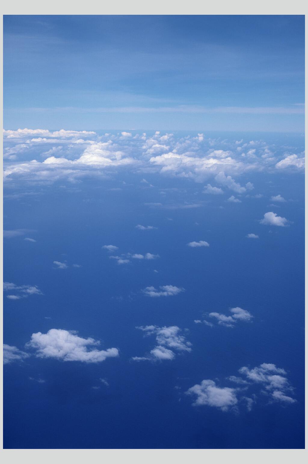 蔚蓝天空风光高清图片素材