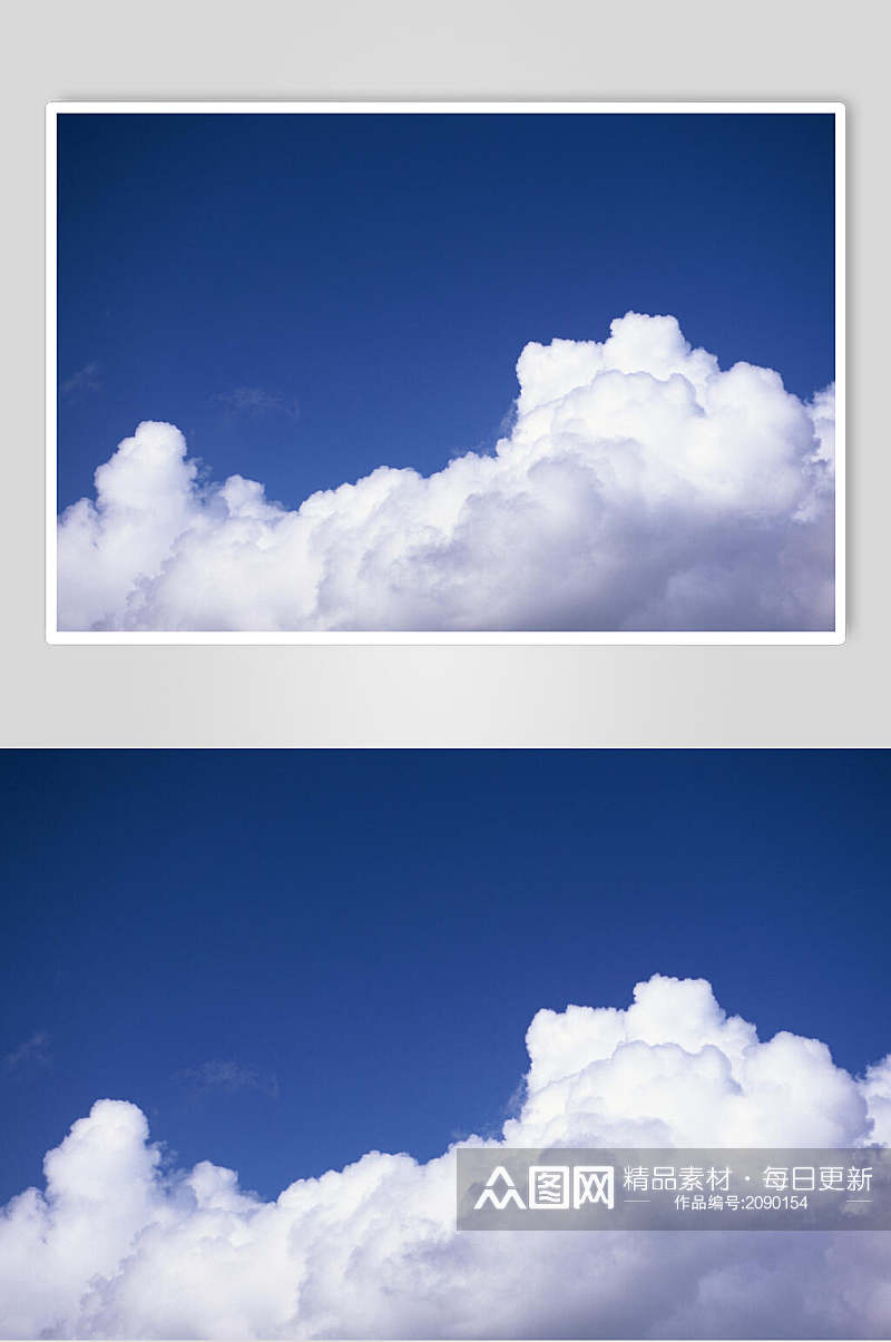 纯净云朵蓝天白云风景图片素材