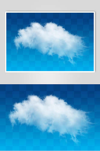 创意唯美蓝天白云天空云朵素材