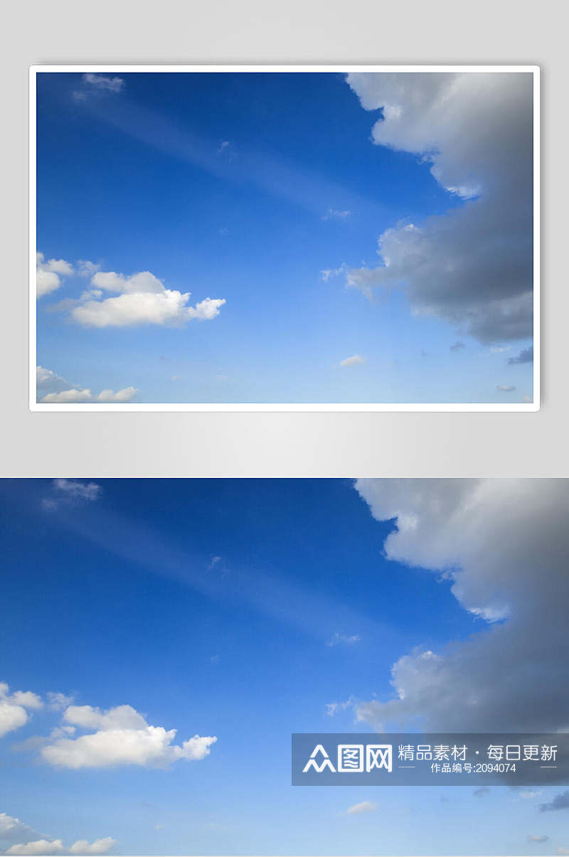 云朵蓝天白云图片素材