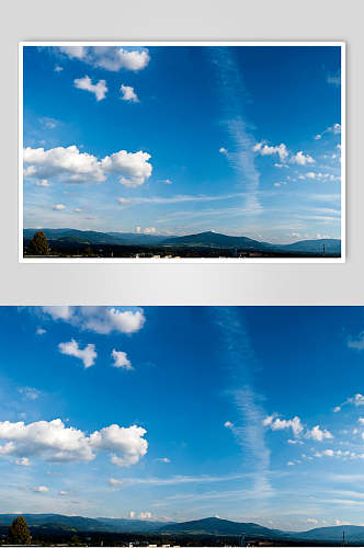 清新高端蓝天白云风景图片