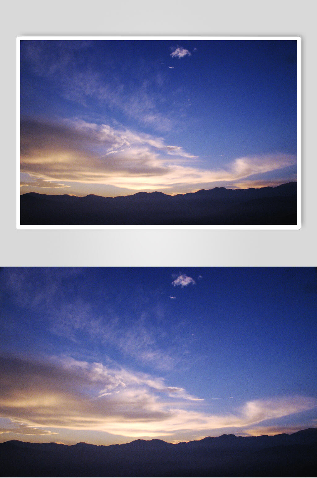 纯净天空夕阳黄昏高清图片素材