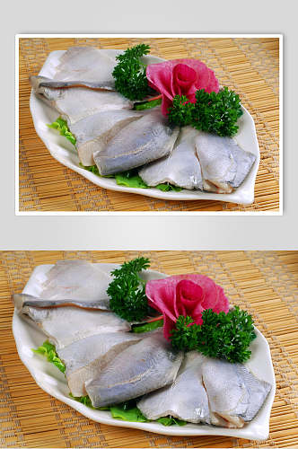 精品海鱼火锅食料食物摄影图片