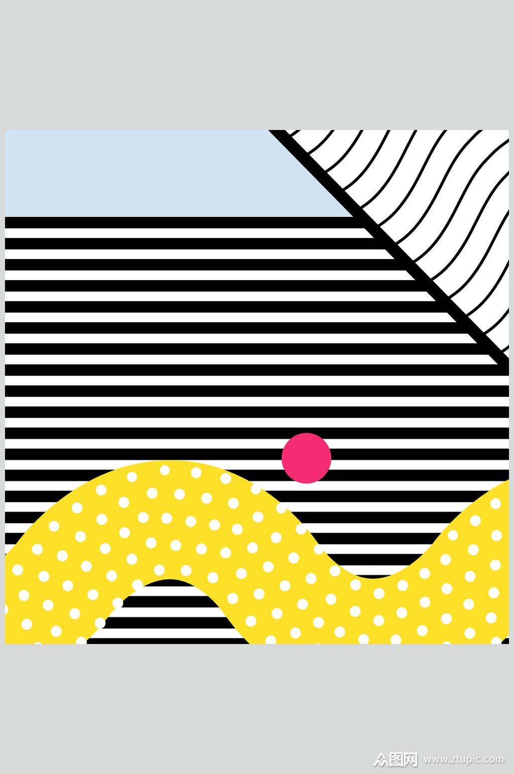 众图网独家提供圆点横线孟菲斯几何线条贴图图片素材免费下载,本作品