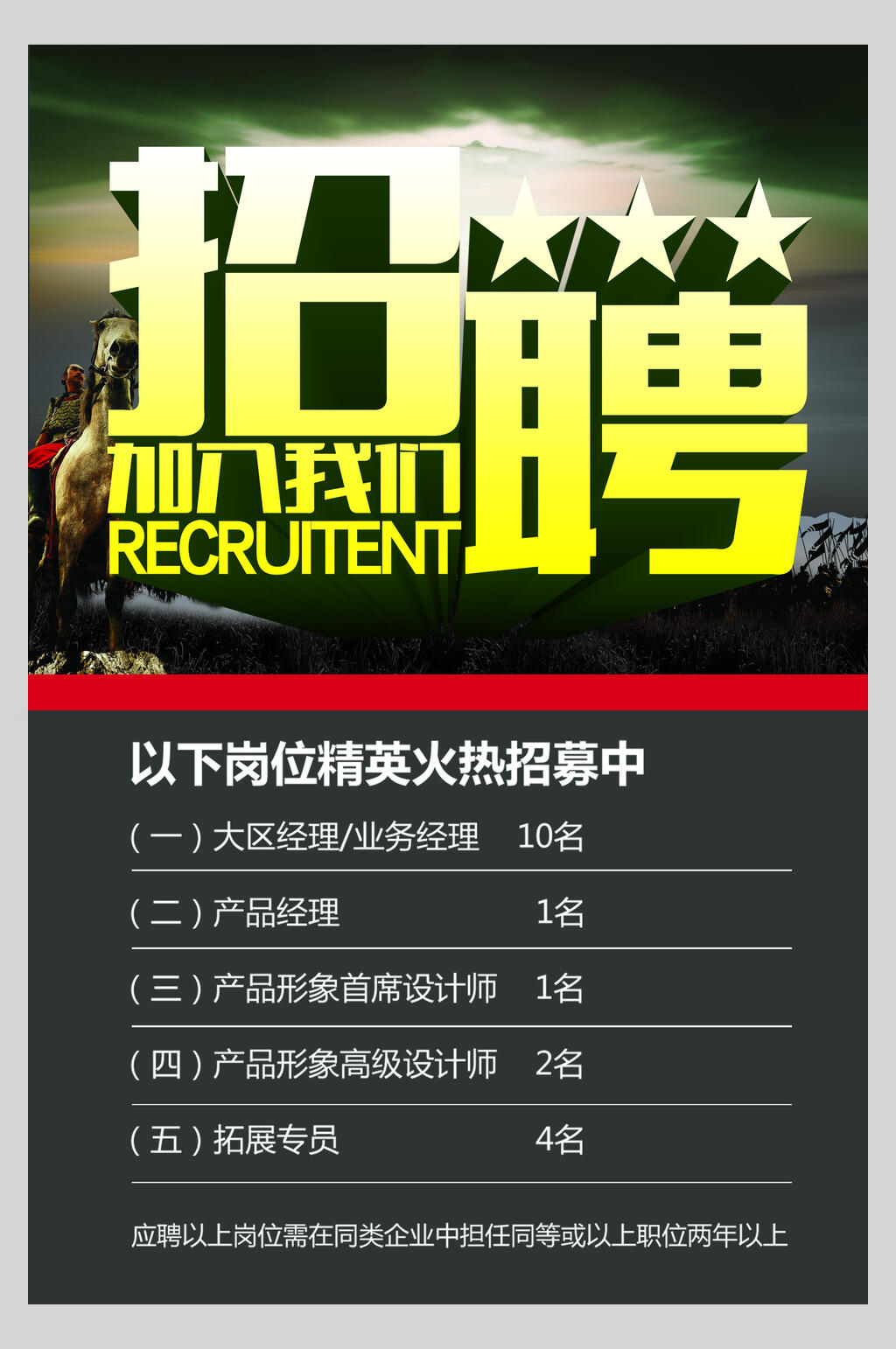 招聘加入我们精英海报素材