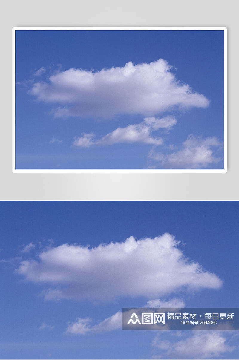 清新云朵蓝天白云图片素材