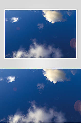 蓝天白云朵朵图片