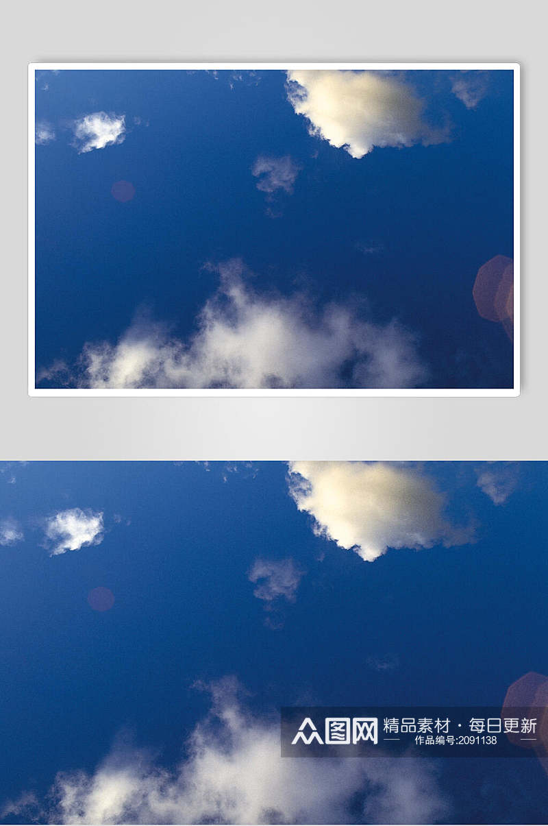 蓝天白云朵朵图片素材