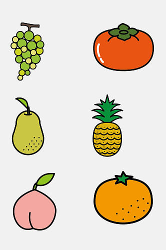 夏季蔬菜水果免抠元素