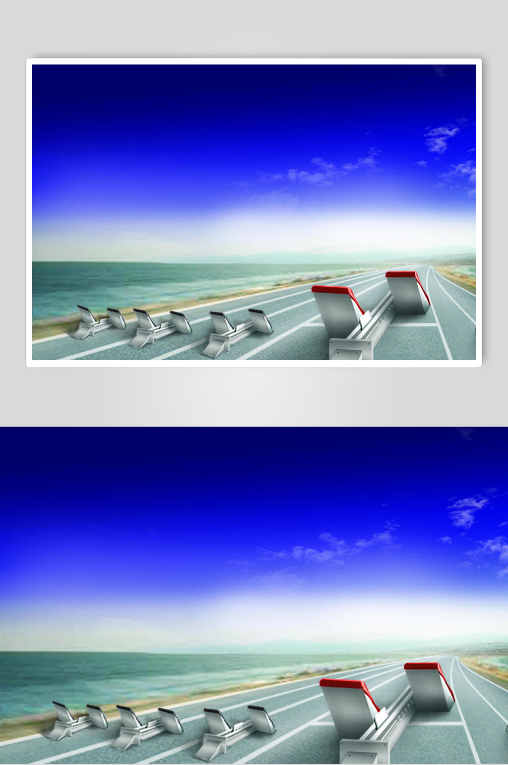 大气跑道企业文化展板海报素材