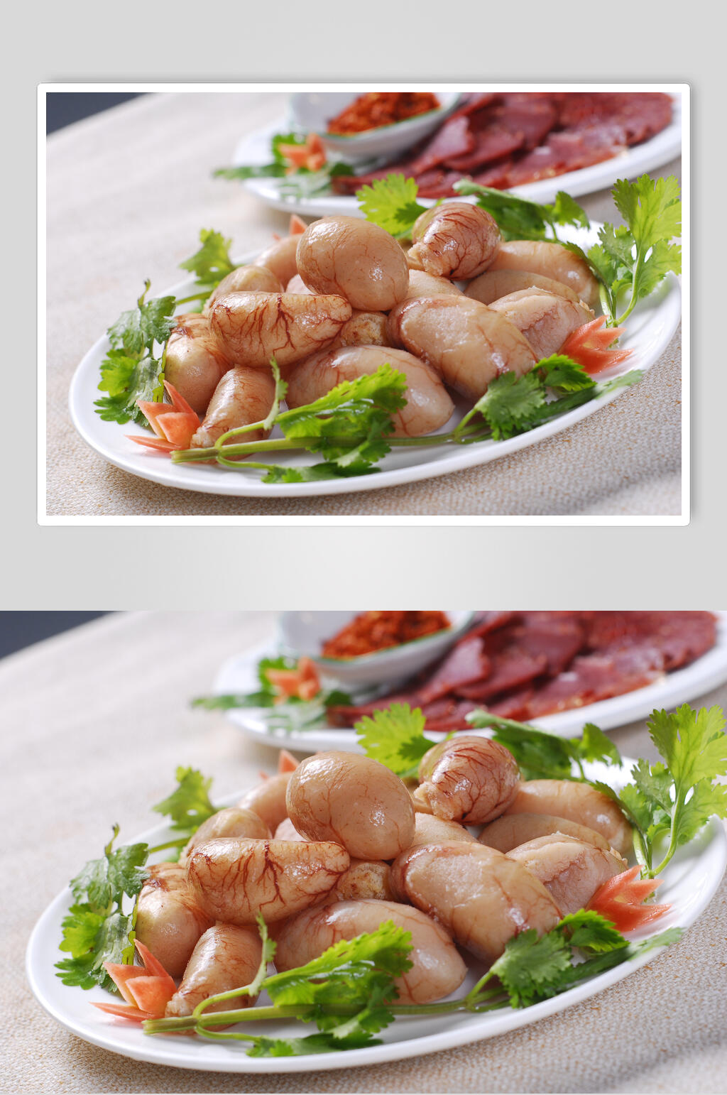 新鲜鸭肾火锅食料食物摄影图片素材