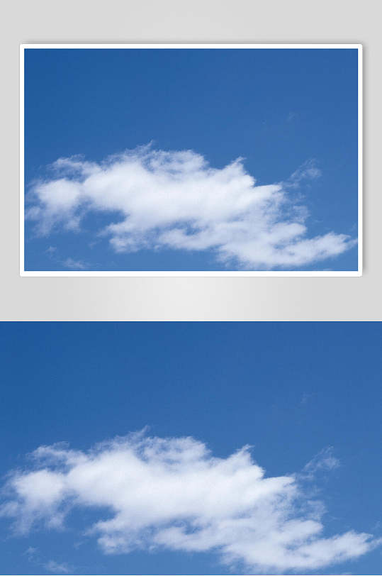 清新纯净天空蓝天白云风景图片
