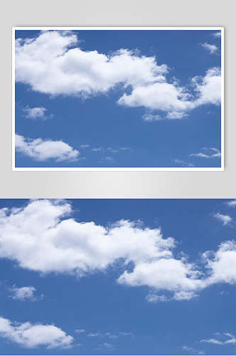 清新唯美蓝天白云风景图片